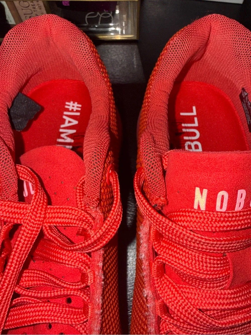 NOBULL Unisex Red Mesh Training Sneakers